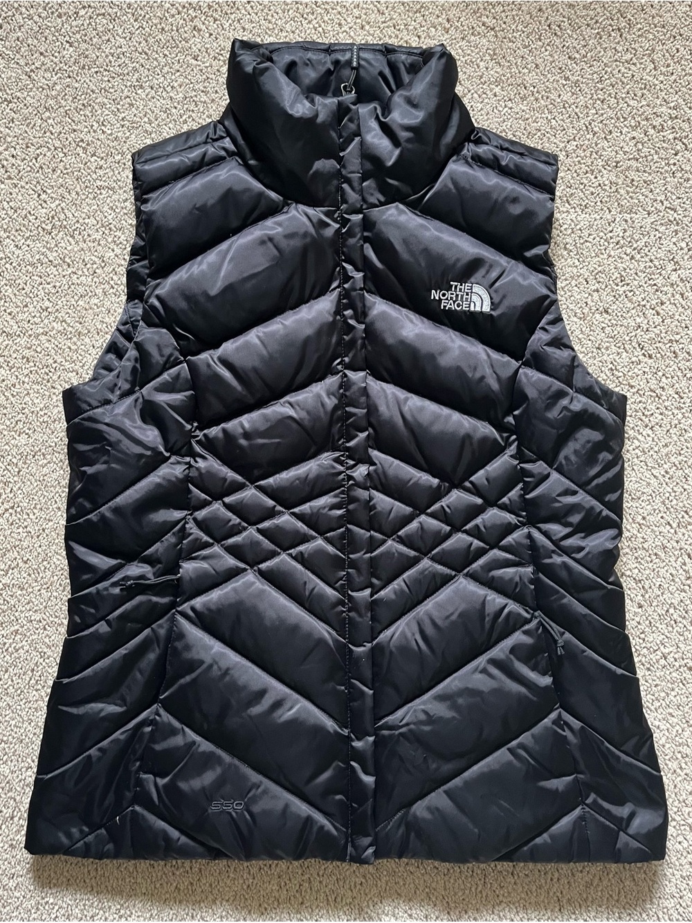 Women’s The North Face Black Quilted Down Vest - S